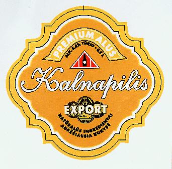 Prekės ženklas: PREMIUM ALUS Kalnapilis EXPORT
